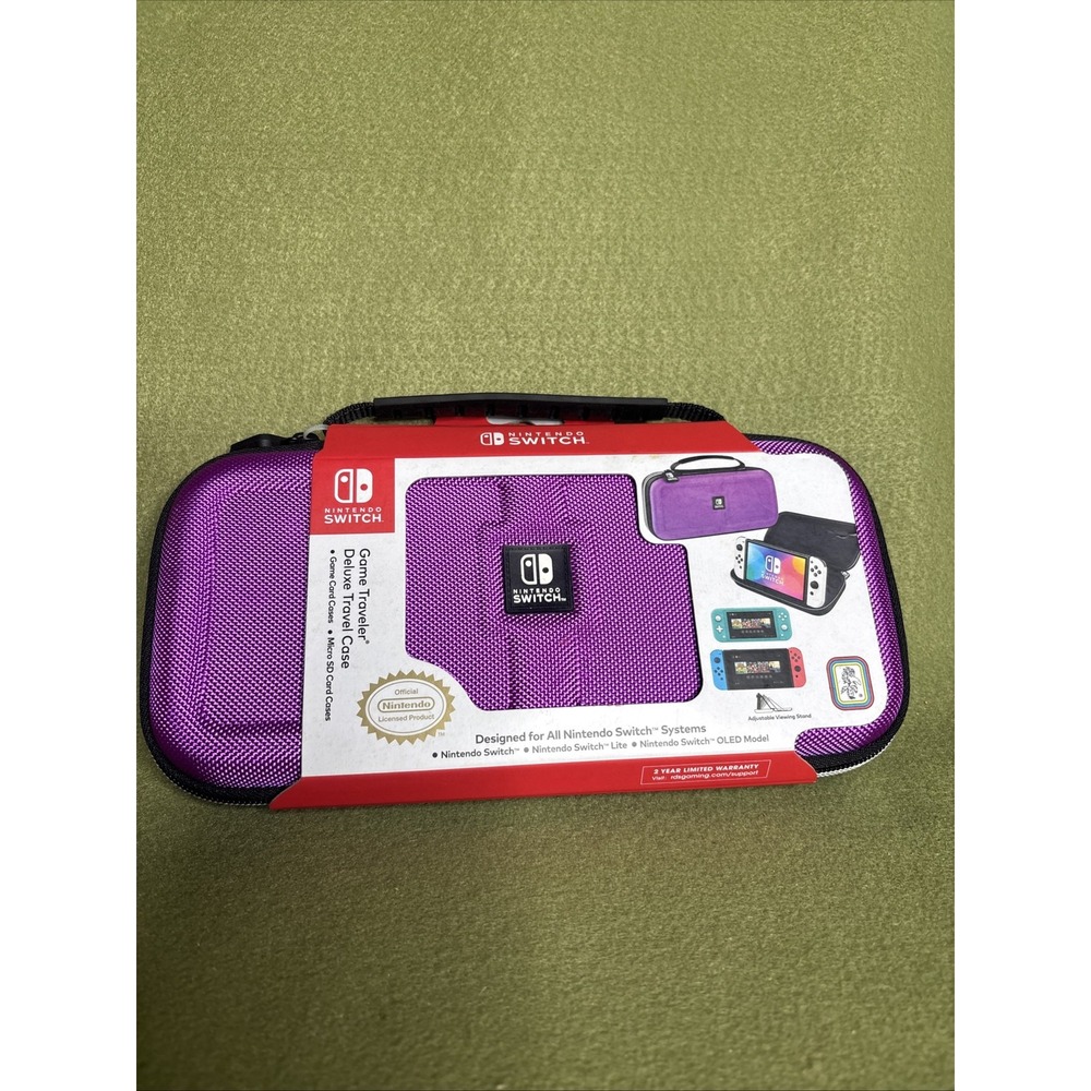 Nintendo Switch Game Traveler Deluxe Case Purple NNS40SN RDS Industries NEW